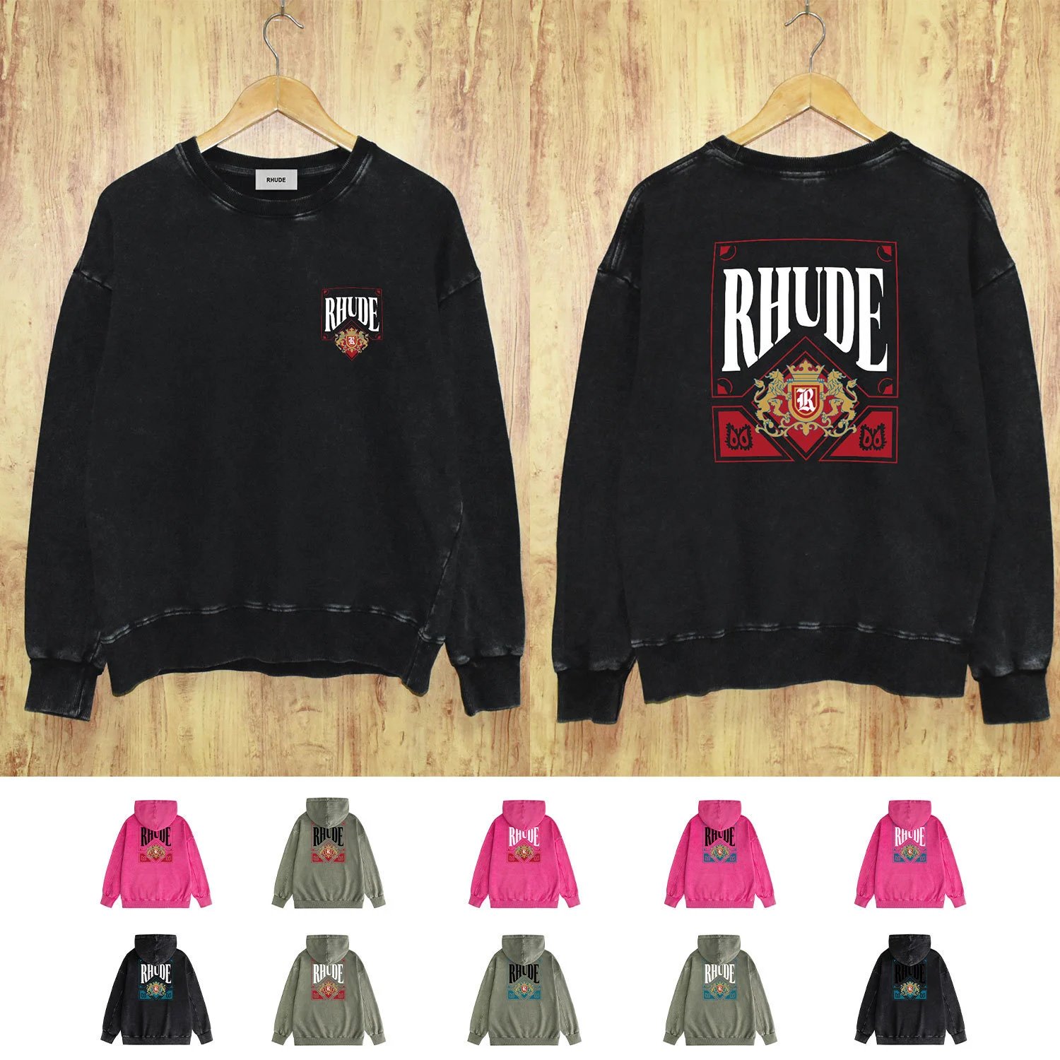 RHUDE Heritage Crest Sweatshir