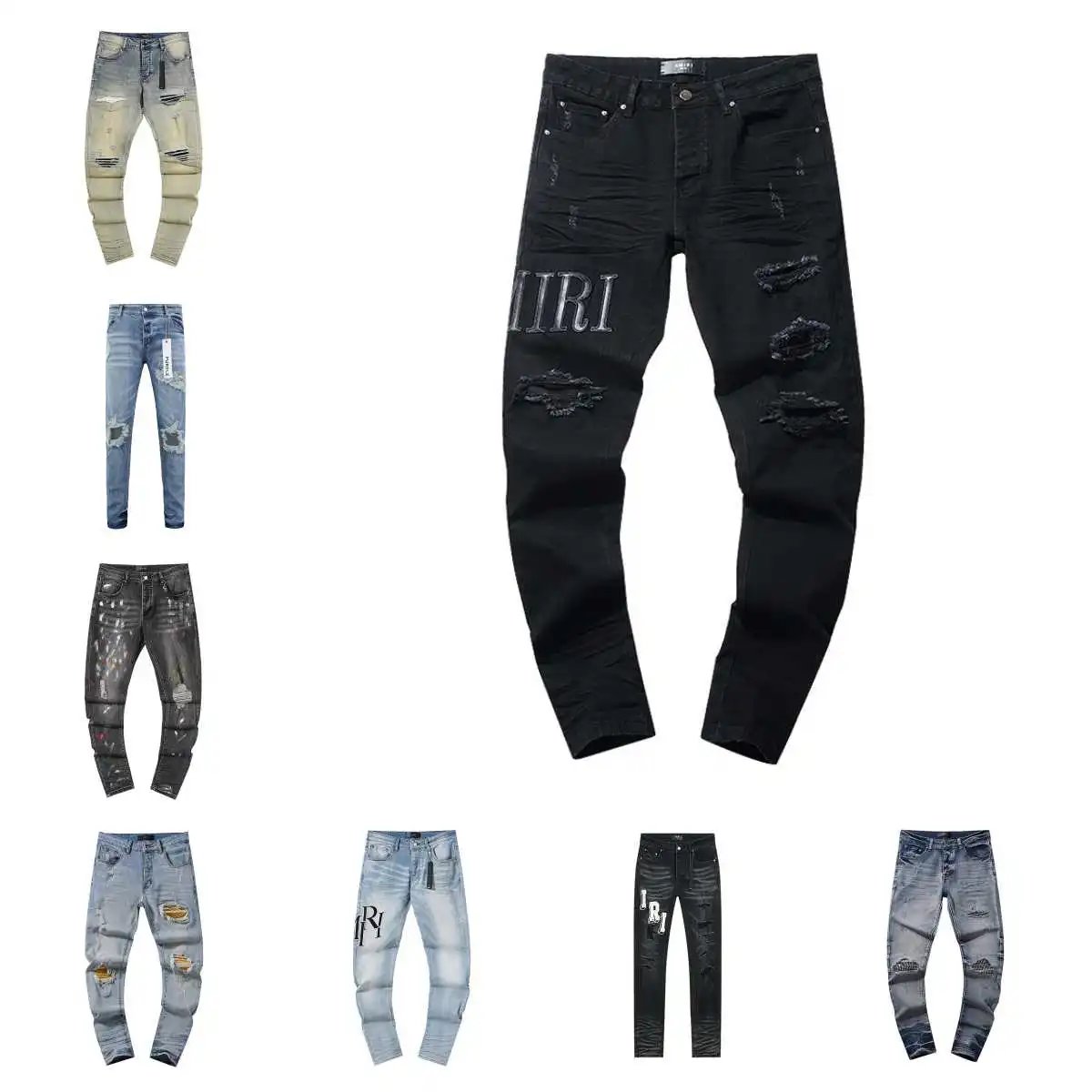 Amiri Distressed Ripped Jeans 