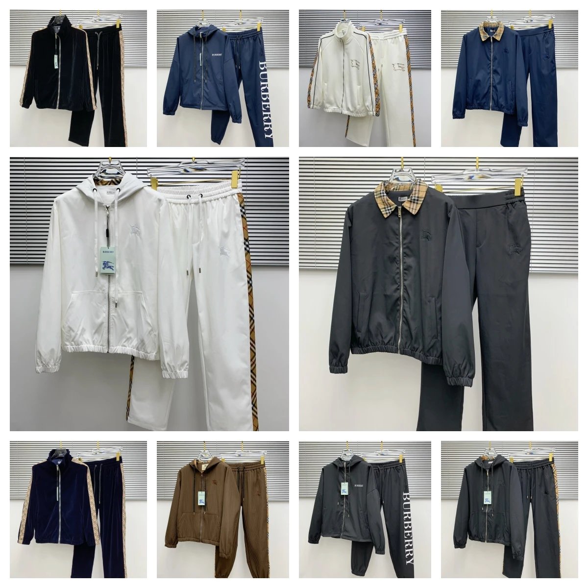 Burberry Check-Trim Track Suit