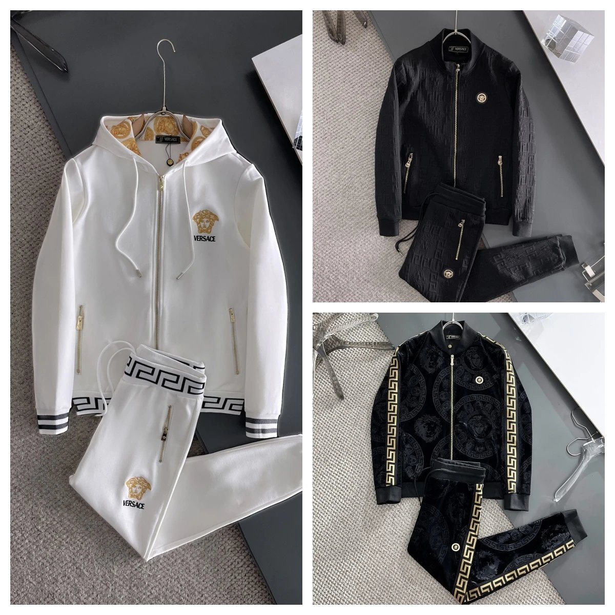 Versace White Hoodie and Pants