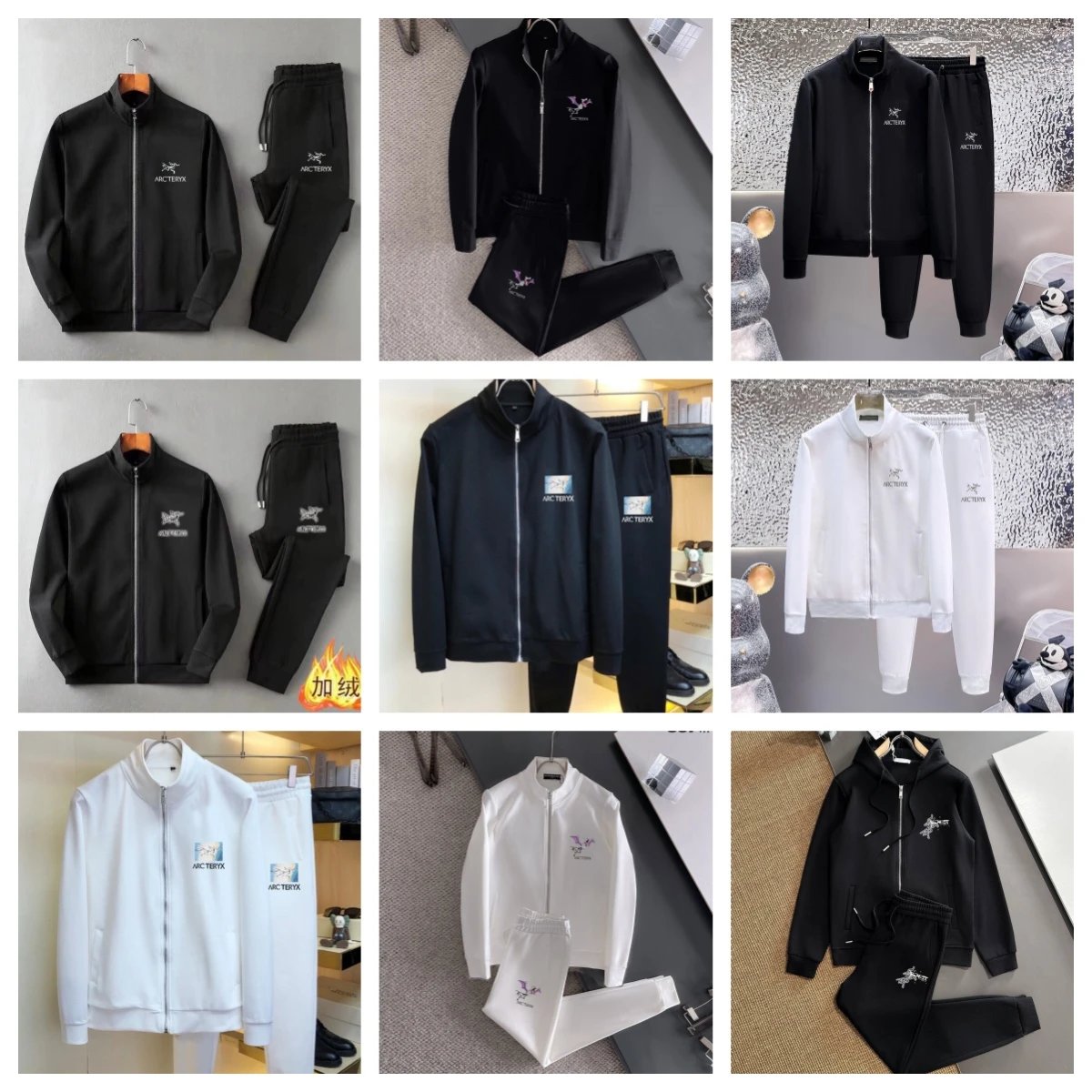 Arc'teryx Black Zip-Up Tracksu