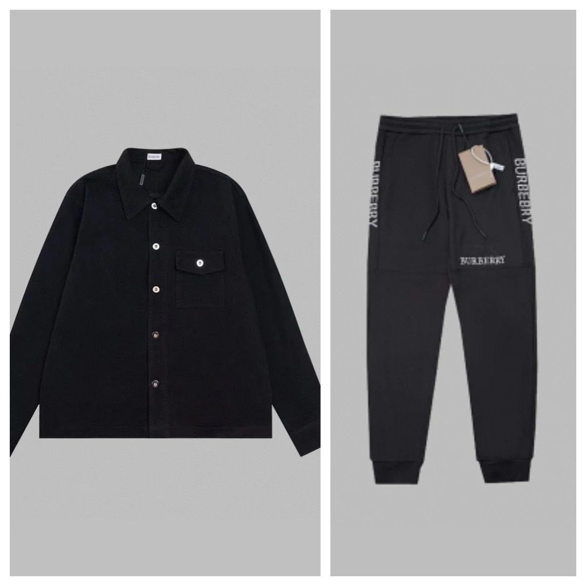 Burberry Black Jacket and Pant