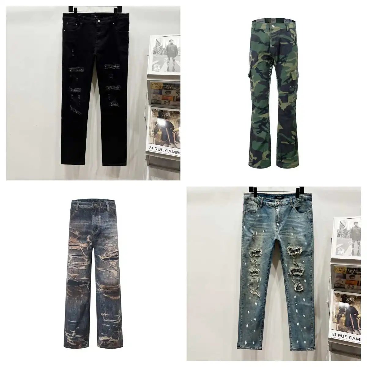 31 Rue Cambon Distressed & Cam
