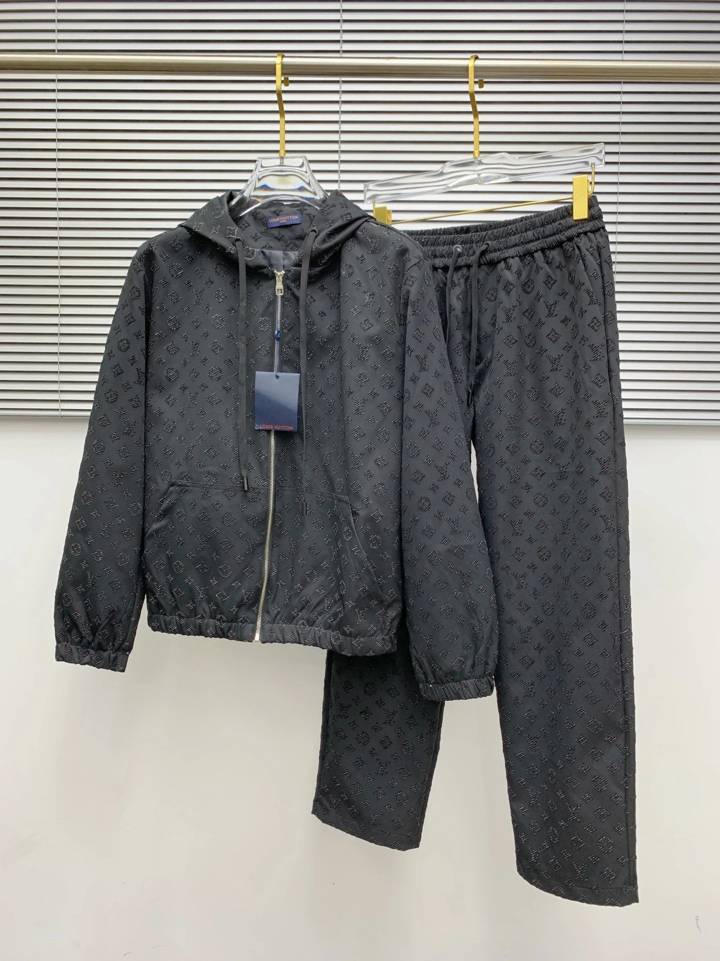 Louis Vuitton Matching Sets Monogram Hooded Zip Jacket and Jogger Set — 03