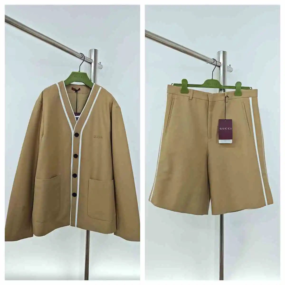 Gucci V-Neck Cardigan and Side