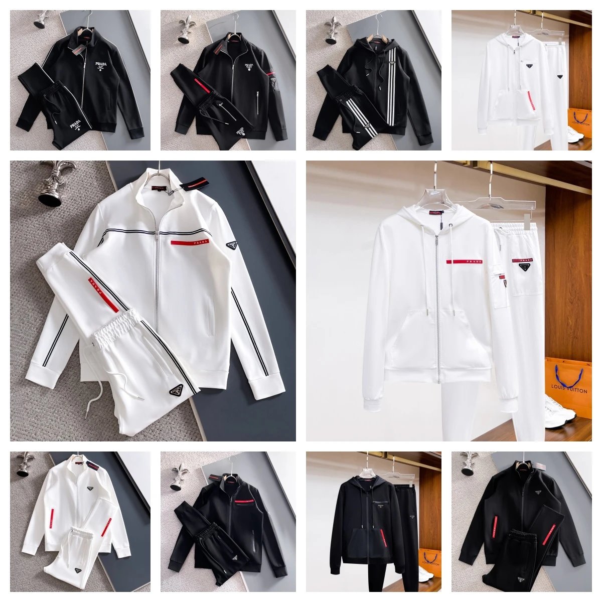 Prada Re-Nylon Track Suit Set 