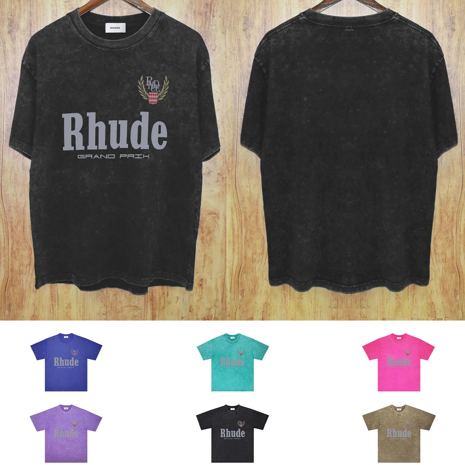 Rhude Grand Prix Washed T-Shir