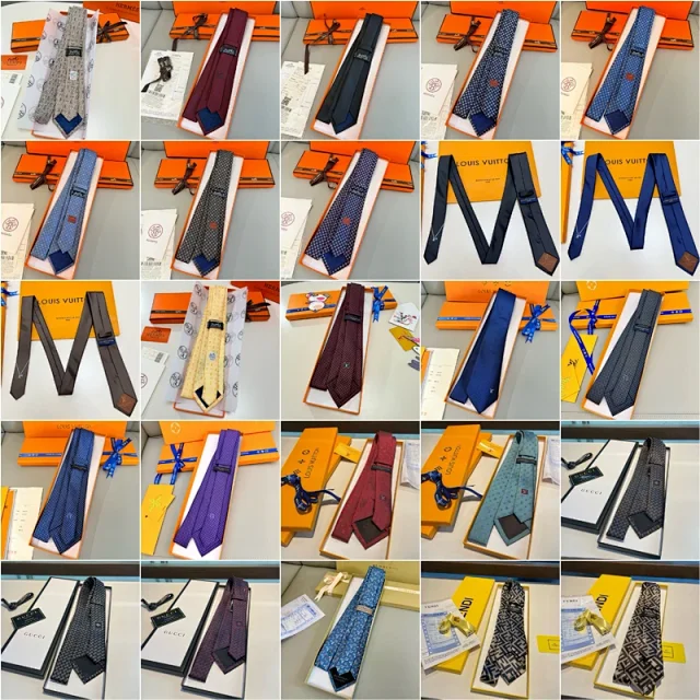 Hermès Ties Patterned Silk Tie product detail image 1