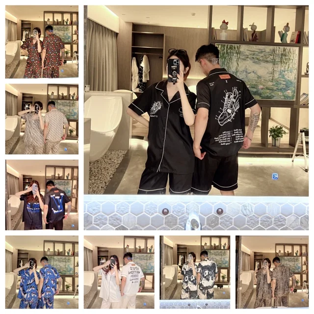 Louis Vuitton Matching Sets Short-Sleeve Printed Pajama Set product detail image 1