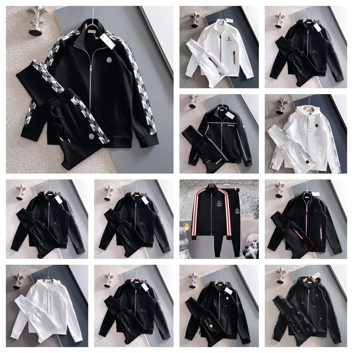 1to1reps Jackets fashion reps product M1oncler Black Track