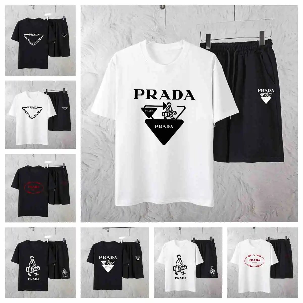 Prada Triangle Logo T-Shirt/Sh