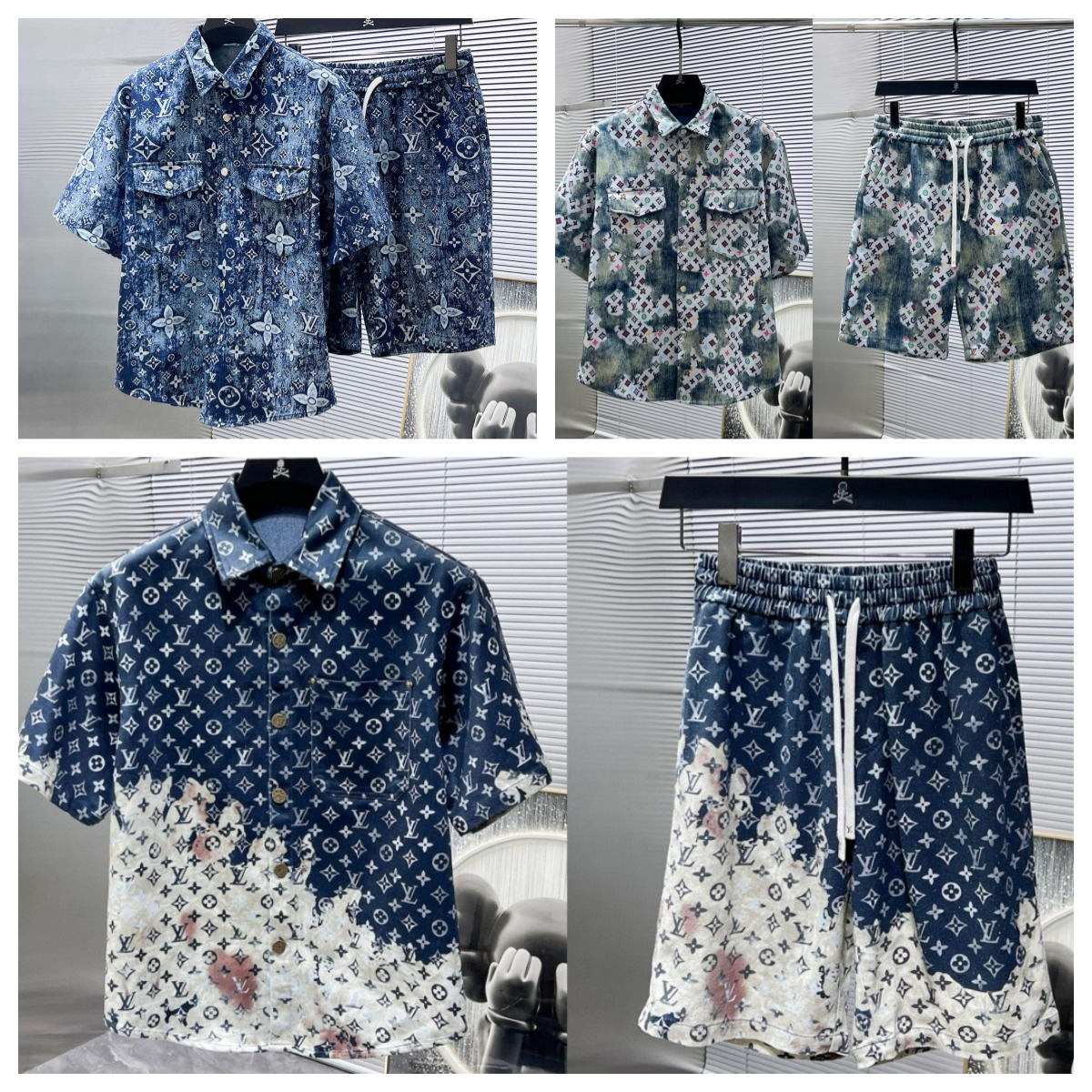 Louis Vuitton Blue Short Sleev