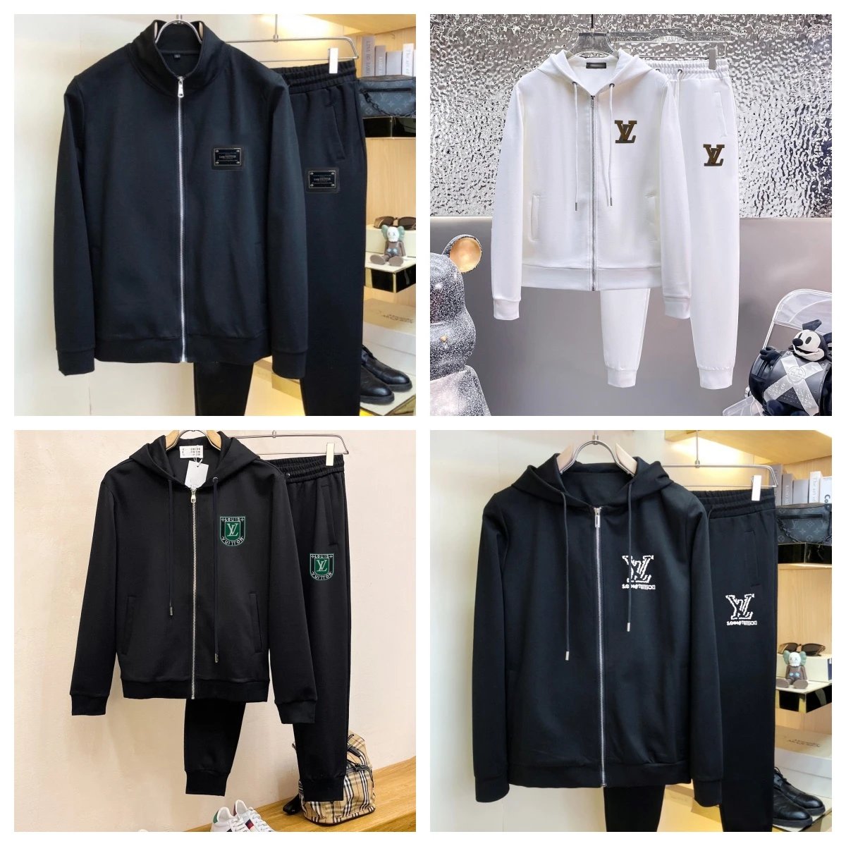 Louis Vuitton Black Zip-Up Hoo
