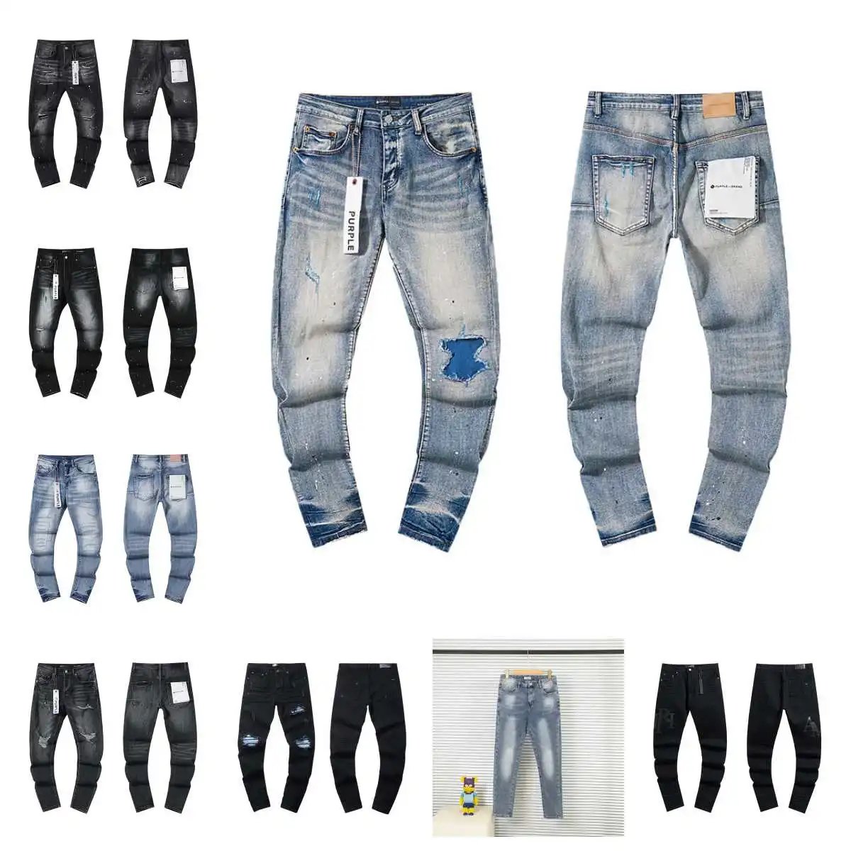 Purple Brand Distressed Slim F