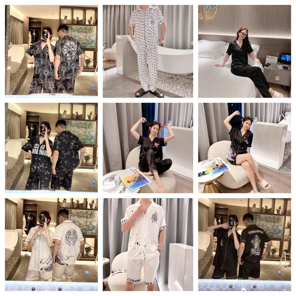 Silk Satin Pajama Set [9 style