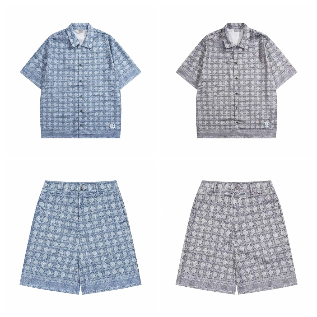 Uniqlo Blue Patterned Short Sl