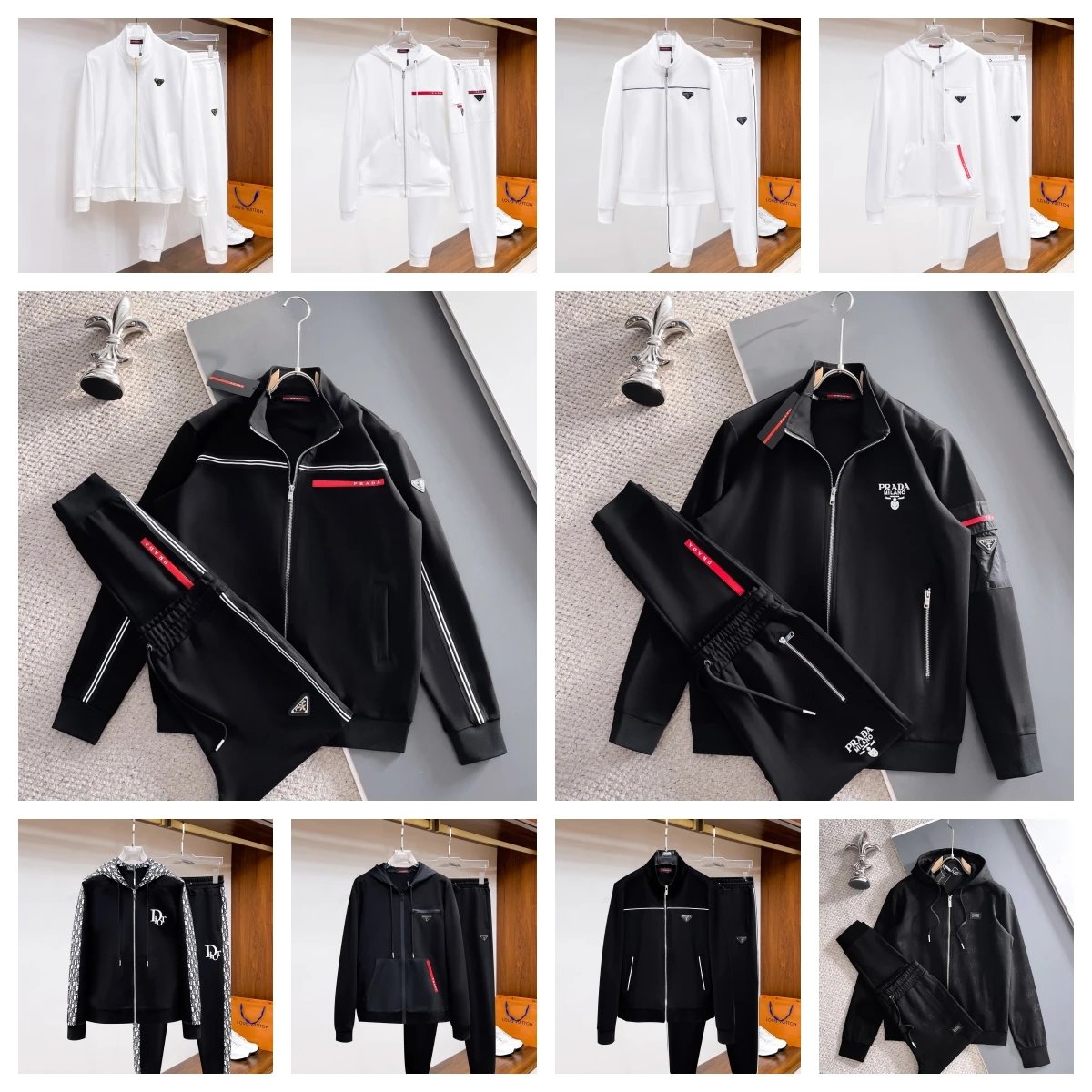Prada Re-Nylon Track Suit Set 