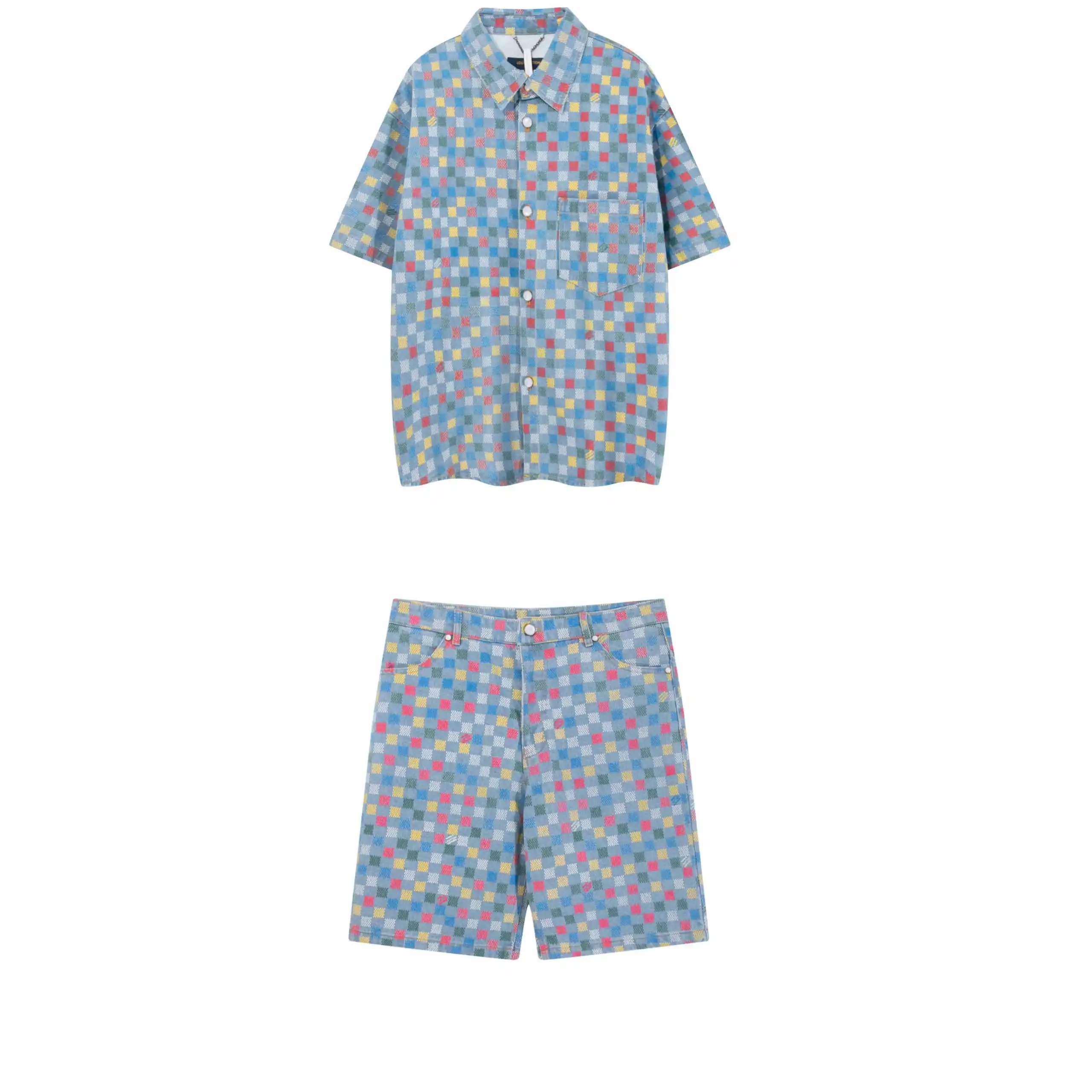 Y's Colorful Checkered Short S