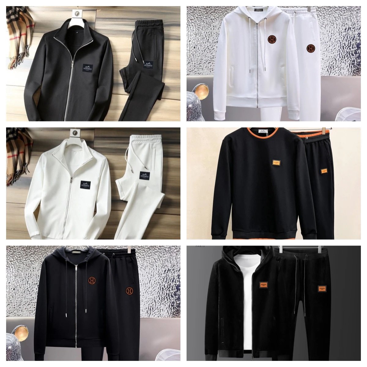 Hermes Black Hoodie and Pants 