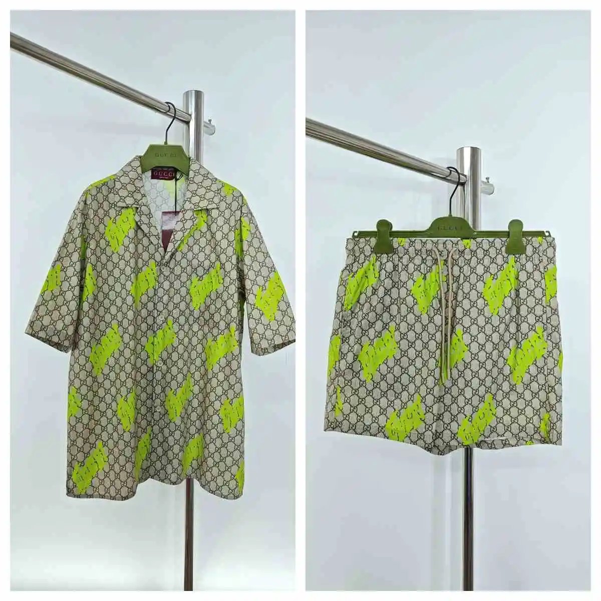 Gucci GG Supreme Shirt and Sho