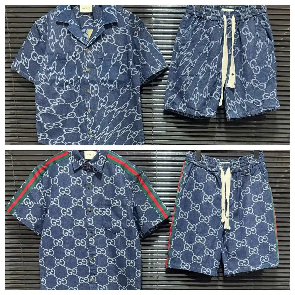 Gucci Denim Shirt and Shorts S