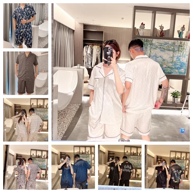Louis Vuitton Matching Sets Short-Sleeve Button-Front Pajama Short Set product detail image 1