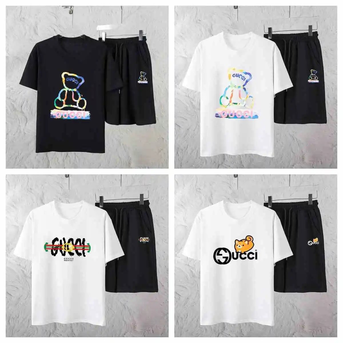 Gucci Bear & Logo T-Shirt/Shor