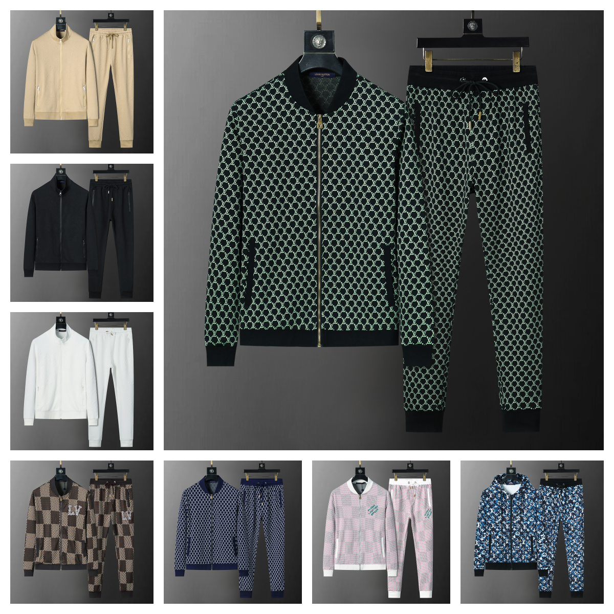 V1ersace Green Patterned Track