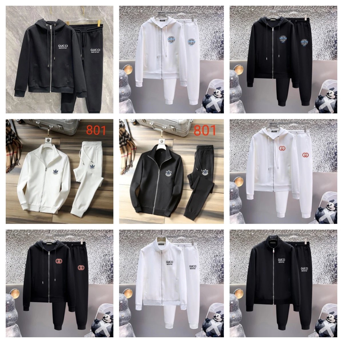 Gucci Black Hoodie and Pants S