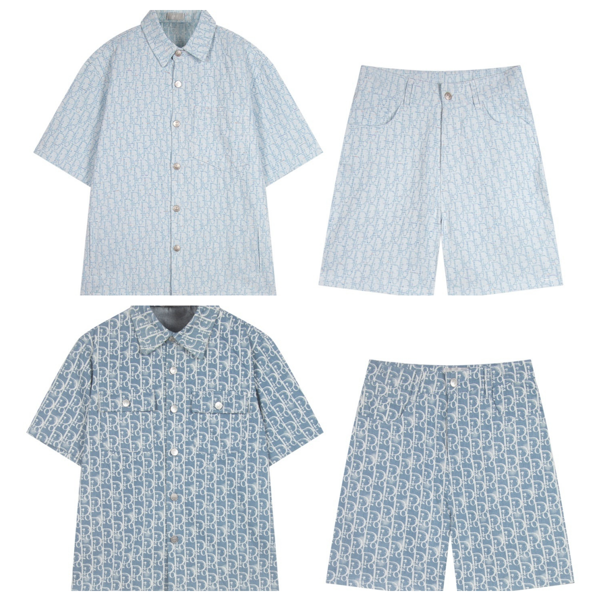 Dior Blue Patterned Shirt and 