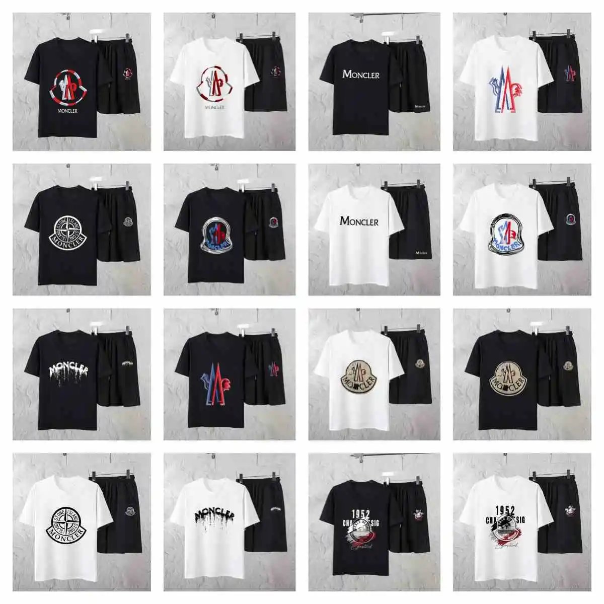 Moncler Logo T-Shirt/Shorts Se