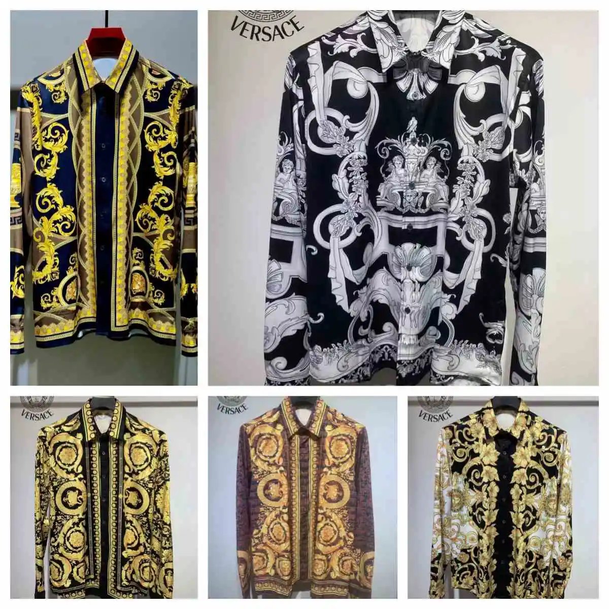 Versace Baroque Print Long-Sle