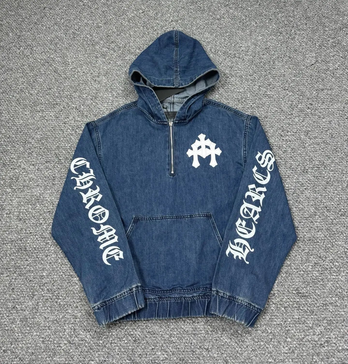 Chrome Hearts Denim Half-Zip H