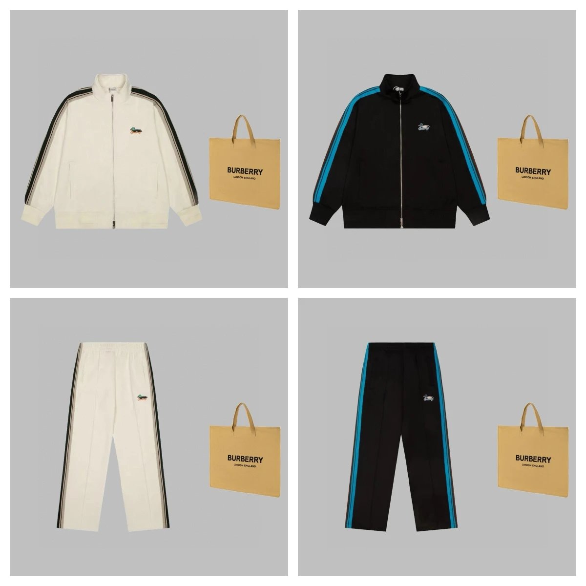Burberry White Track Jacket an