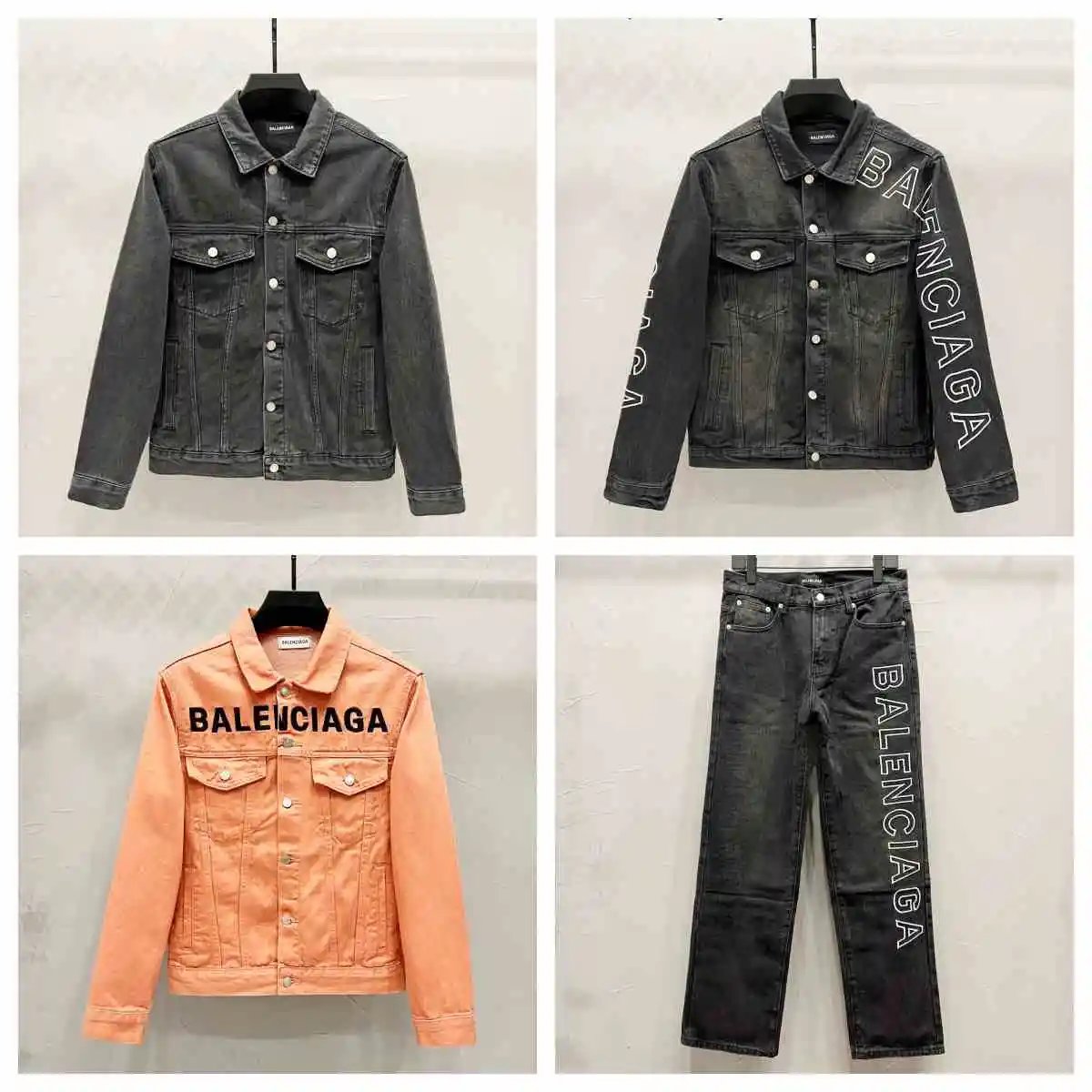 Balenciaga Black Denim Jacket 