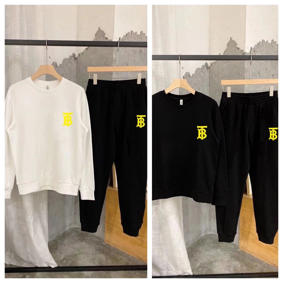 Burberry White TB Logo Sweatsh
