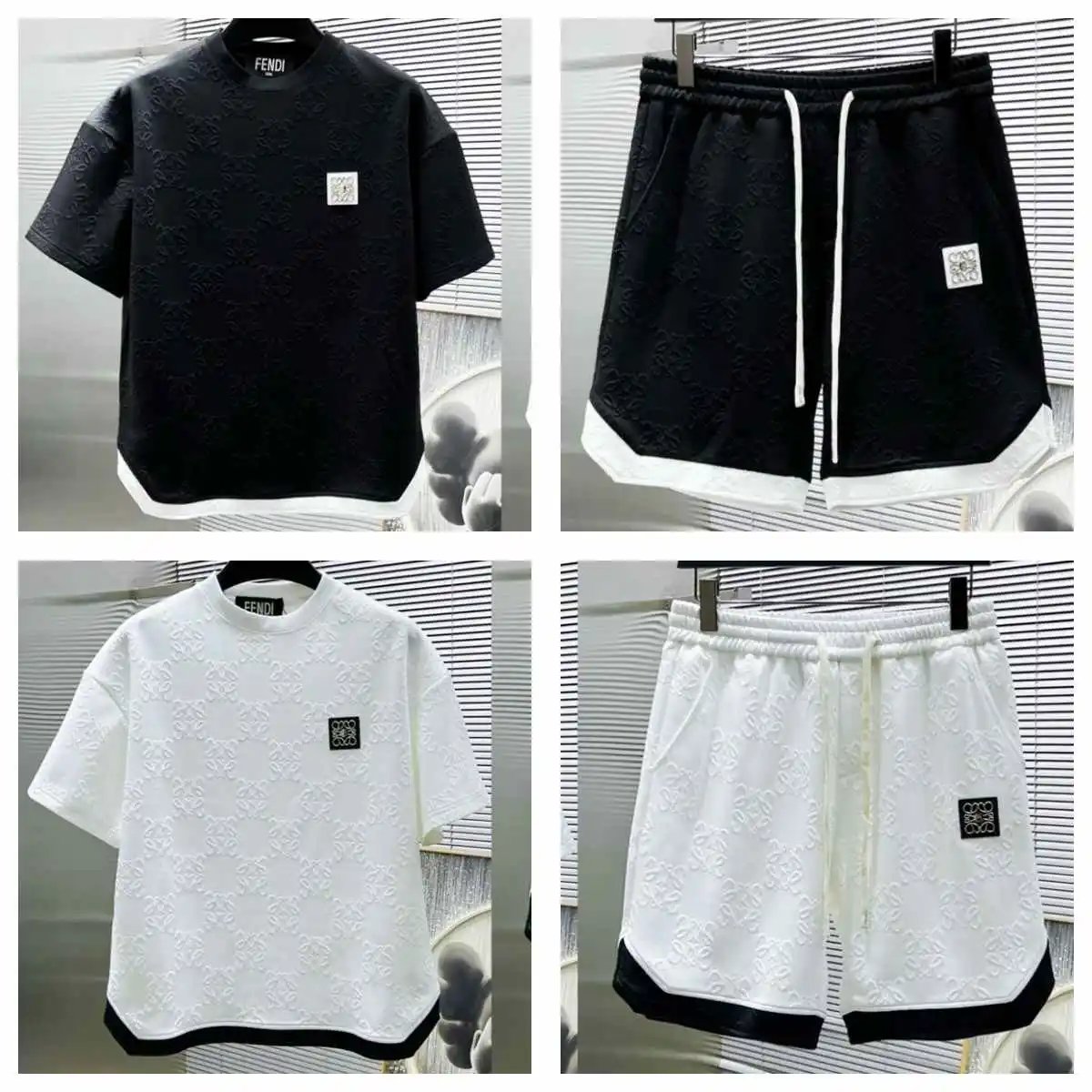 Fendi Black Embroidered T-Shir