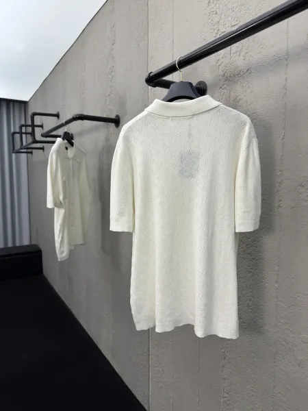 Gucci GG Monogram Jacquard Polo White Polo Shirt - 64