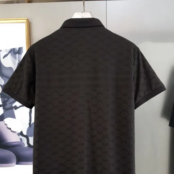 Gucci GG Monogram Jacquard Polo White Polo Shirt - 19