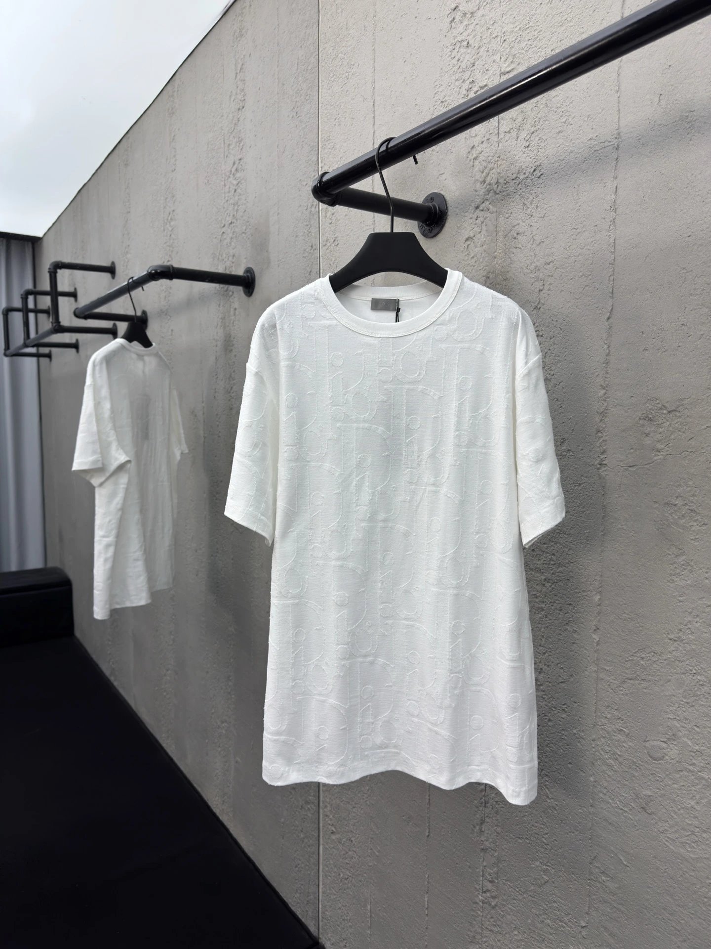 Gucci GG Monogram Jacquard Polo White Polo Shirt - 46