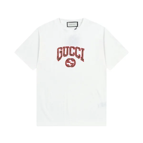 Gucci GG Monogram Jacquard Polo White Polo Shirt - 32
