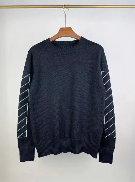Off-White Arrow Print Mohair Blend Sweater Gray - 17