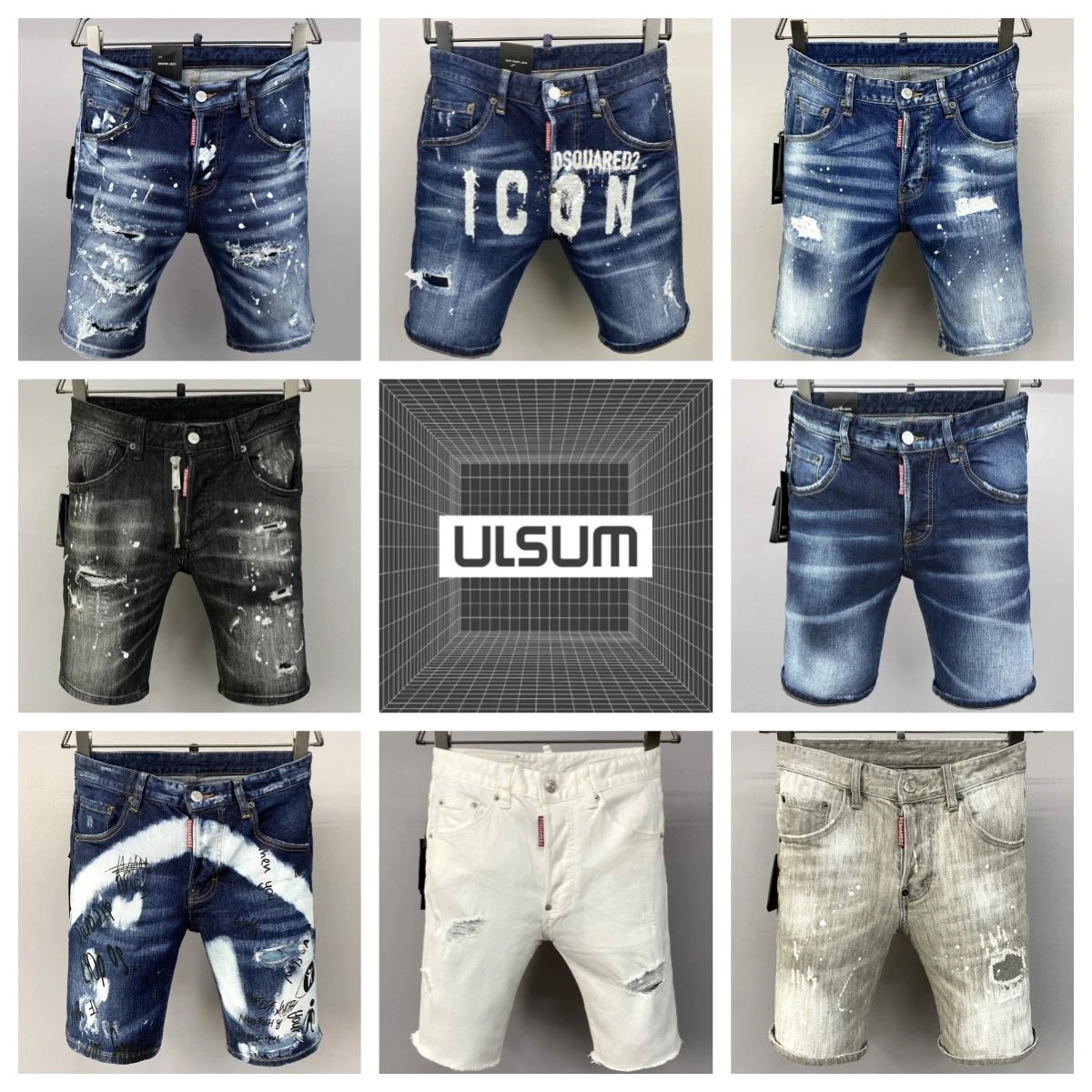2025ss dx2Short jeans Maximum Version