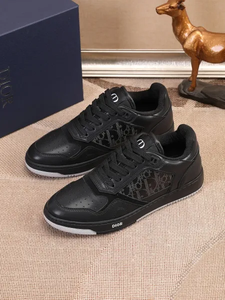 Dior B23 Oblique Olive Green and White Sneakers - 11