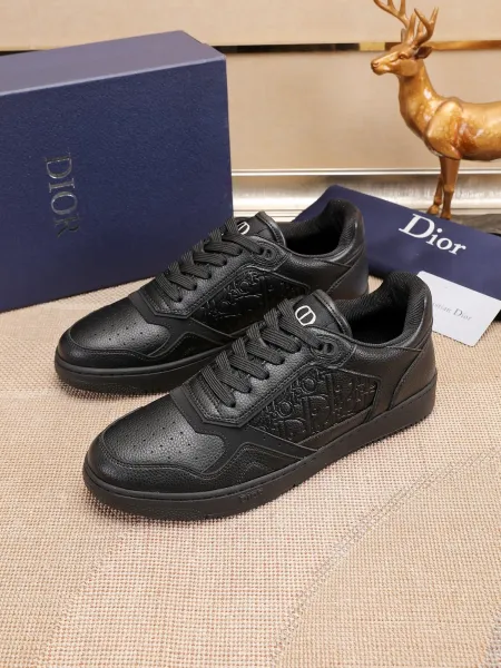 Dior B23 Oblique Olive Green and White Sneakers - 19