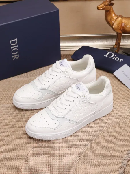 Dior B23 Oblique Olive Green and White Sneakers - 20