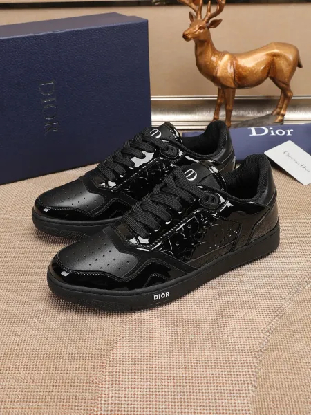 Dior B23 Oblique Olive Green and White Sneakers - 24