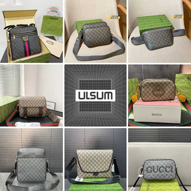 Gucci Crossbody Bags GG monogram web stripe product detail image 1