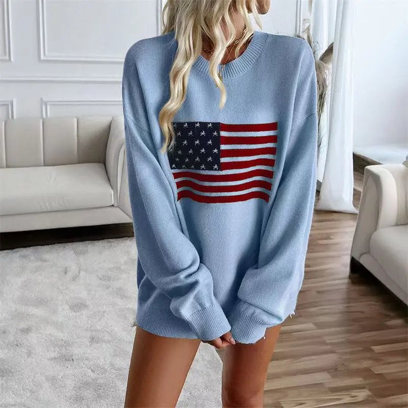 Flag, light blue.