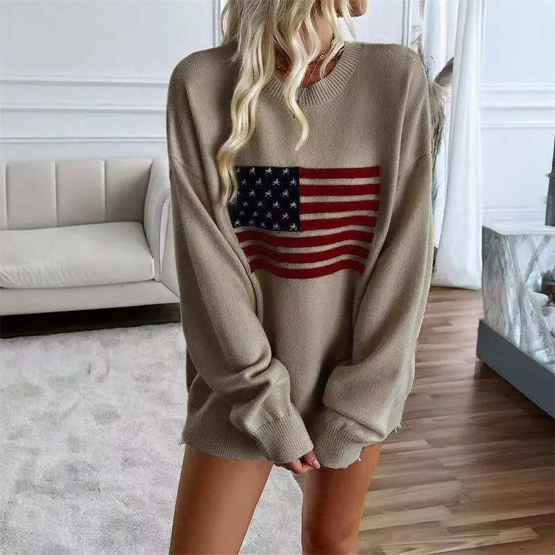 Flag, khaki.